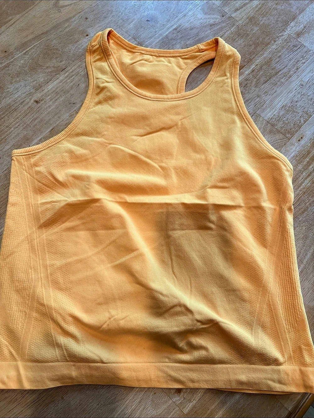 Athleta LIMITLESS Orange Athletic Tank Top Like New